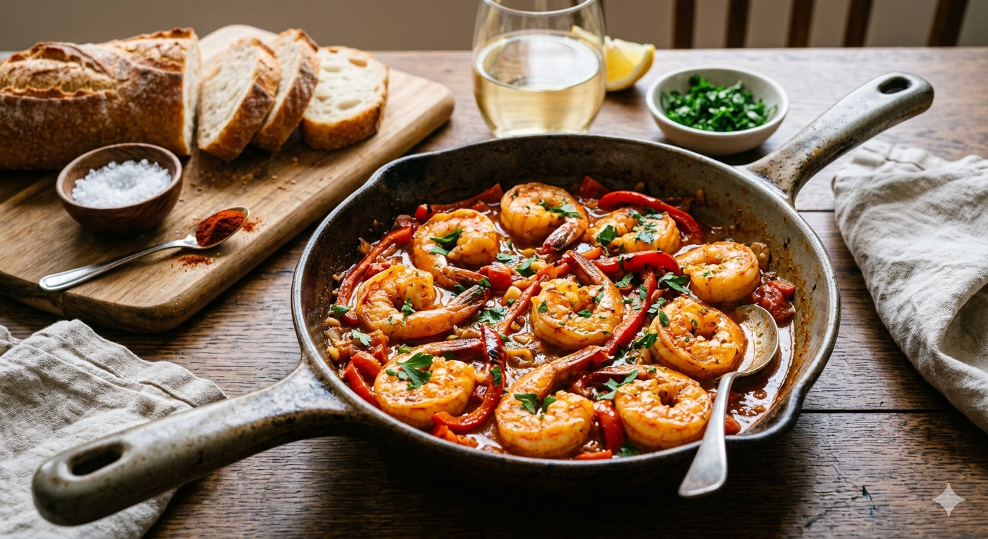 Mediterranean Garlic Shrimp